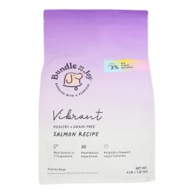 Bundle X Joy - Dog Food Dry Vibrant Salmon - Case Of 6-4 Pounds