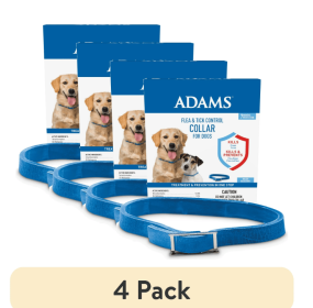 (4 pack) Adams Flea and Tick Control Collar for Dogs and Puppies (1 Pack)