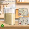 Rice Storage Container , Airtight Dry Food Cereal Containers Storage