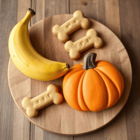 Roscoe & Stella's All-Natural Cookies & Treats (Flavor: Banana & Pumpkin, size: Bone Cookies)