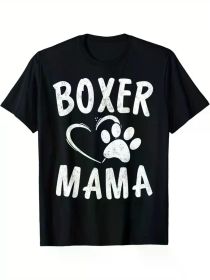 Fun Boxer Mama Gift Dog Lover Apparel Pet Boxer Mom T-ShirtFun Boxer Mama Gift Dog Lover Apparel Pet Boxer Mom T-ShirtFun Boxer Mama Gift Dog Lover Ap (Color: Black, size: XXXL)